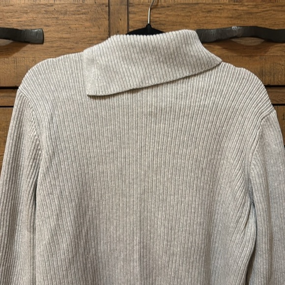 Lands' End Women’s Cream Cowl Neck Sweater Size XL Tall - Picture 4 of 5